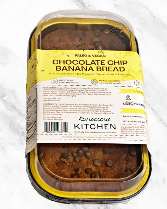 Konscious Kitchen Vegan Banana Bread Loaf