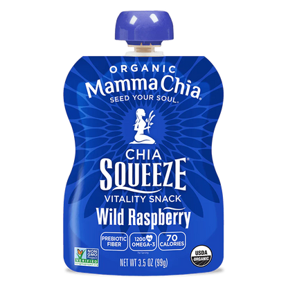 Mamma Chia Organic Raspberry Squeeze 4 pack 400gm