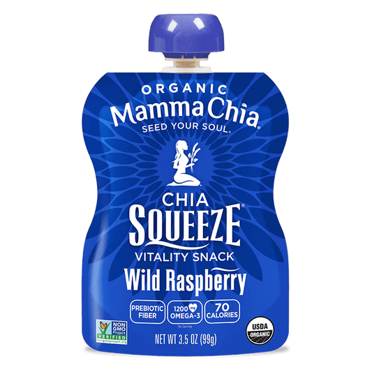 Mamma Chia Organic Raspberry Squeeze 4 pack 400gm