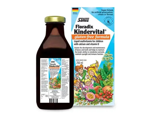 Salus Kindervital Liquid multivitamin for Children with Calcium and Vitamin D 500ml