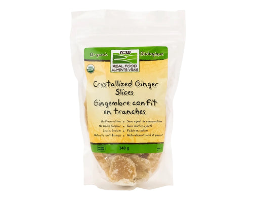 Now Organic Ginger Crystallized 340g