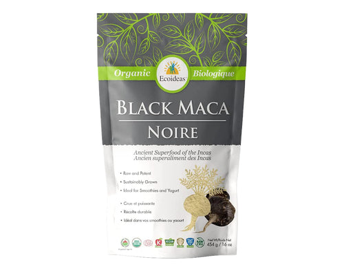 Ecoideas Organic Black Maca Powder 454gm