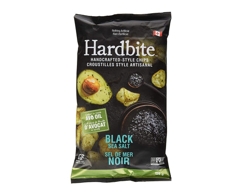 Hardbite Black Sea Salt Avocado Oil Chips 128g