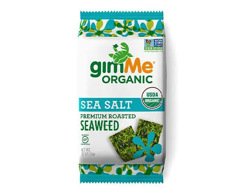Gim Me Organic Roasted Seaweed Sea Salt 6 pack