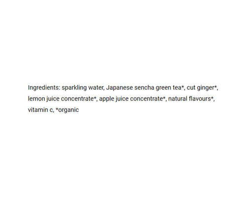 Genuine Lemon Ginger Sencha Sparkling Iced tea 355ml