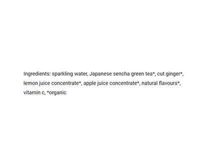 Genuine Lemon Ginger Sencha Sparkling Iced tea 355ml