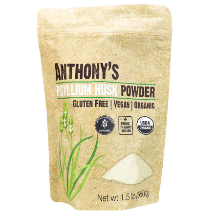 Anthony's Organic Psyllium Husk powder 680g