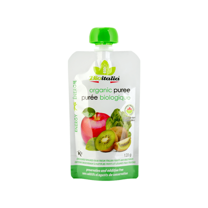 Bioitalia Organic Apple-Kiwi-Spinach Puree