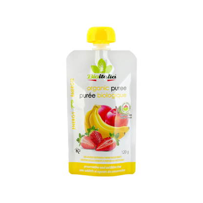 Bioitalia Organic Apple-Strawberry-Banana Puree