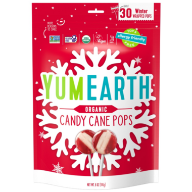 Yum Earth Organic Candy Cane Pops 248gm