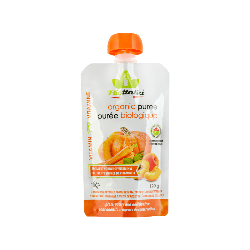 Bioitalia Organic Carrot Apricot Pumpkin Puree 120g