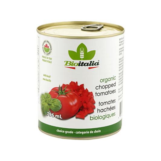 Bioitalia Organic Chopped Tomatoes With Basil 796mL