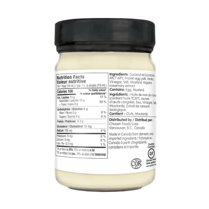 Chosen Foods Keto Traditional Mayonnaise 355ml