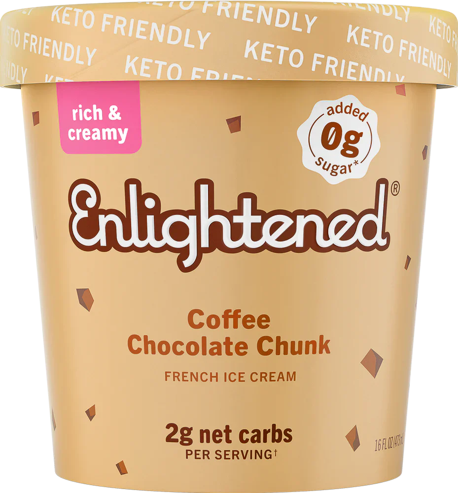 Enlightened Keto Coffee Chip Ice Cream Pint 473ml