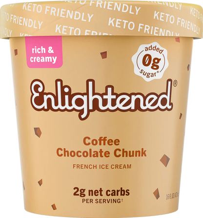 Enlightened Keto Coffee Chip Ice Cream Pint 473ml