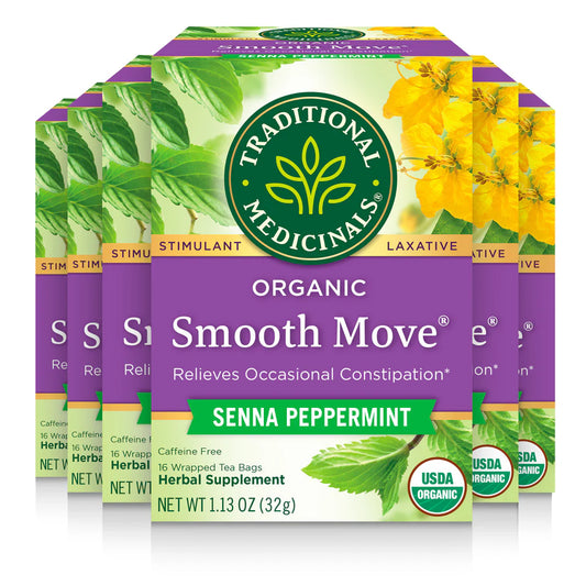 Traditional Medicinal Organic Smooth Move Senna Peppermint 32g