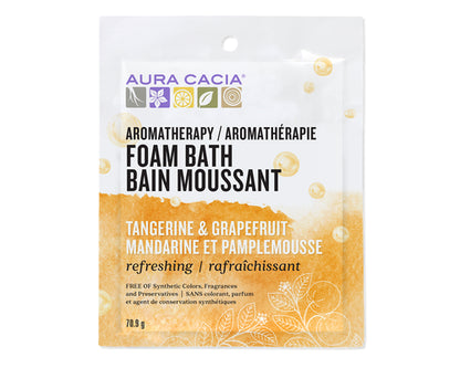 Aura Cacia Tangerine and Grapefruit Aromatherapy Foam Bath 70.90gm