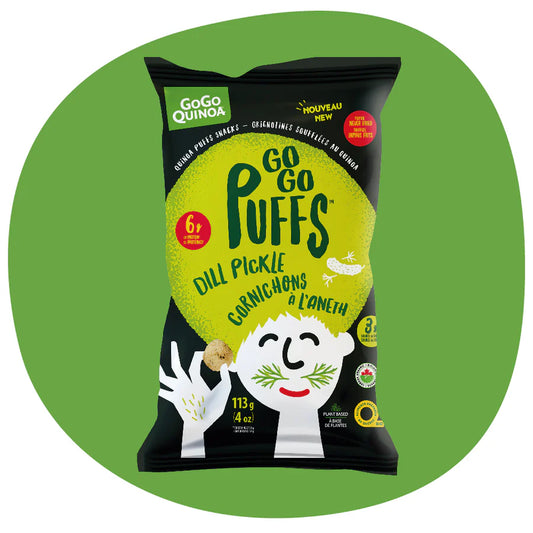 GoGo Quinoa Dill Pickle Puffs 113gm