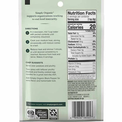 Simply Organic Turkey Gravy Mix 24g