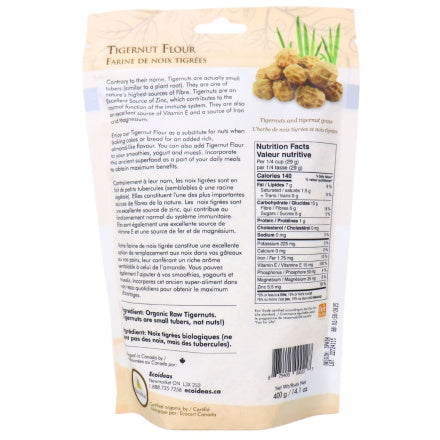 Ecoideas Organic Tigernut Flour 400gm
