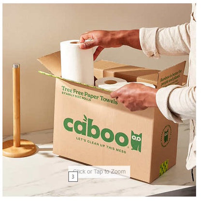 Caboo Bamboo Paper Towel 75 sheet/roll 2ct