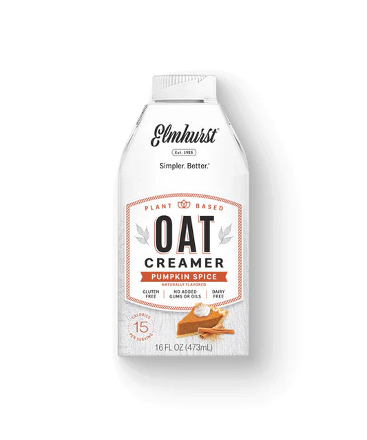 Elmhurst Pumpkin Spice Oat Creamer 473ml