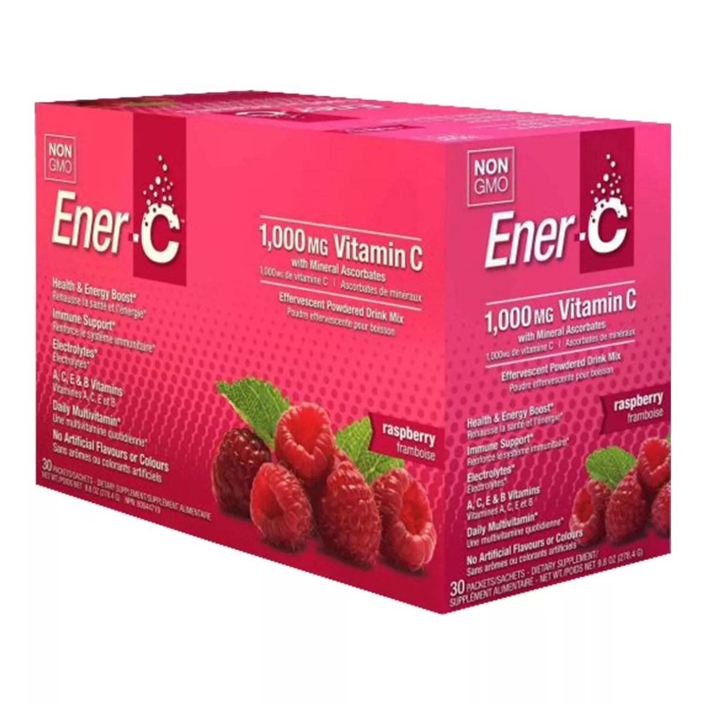 Ener-C Raspberry Instant Vitamin C Mix 30 Pack 1000mg