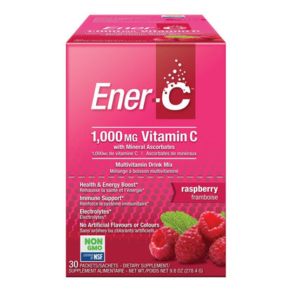 Ener-C Raspberry Instant Vitamin C Mix 30 Pack 1000mg