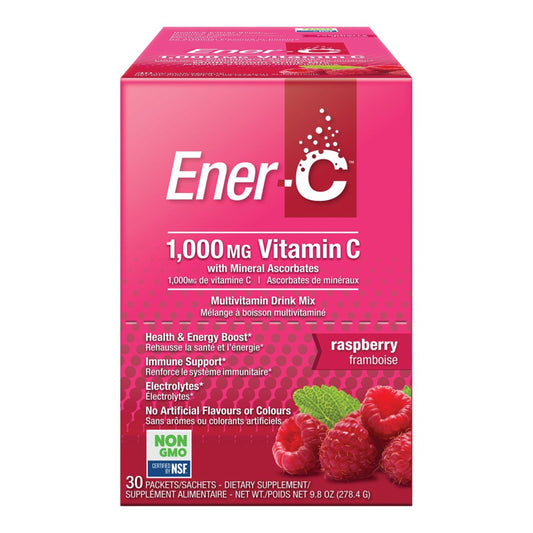 Ener-C Raspberry Instant Vitamin C Mix 30 Pack 1000mg