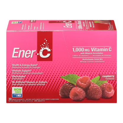 Ener-C Raspberry Instant Vitamin C Mix 30 Pack 1000mg