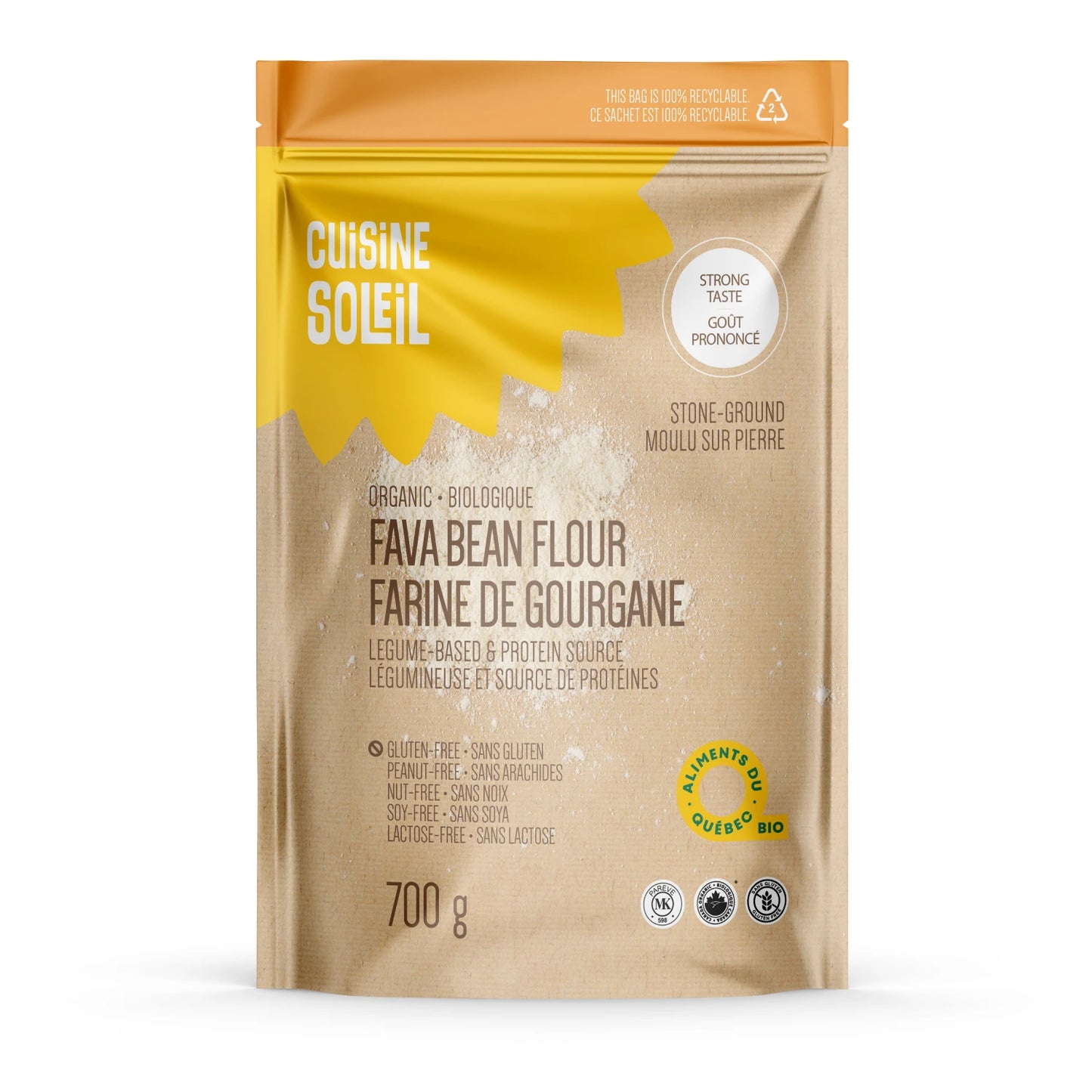 Sol Cuisine Organic Fava Bean Flour 700gm
