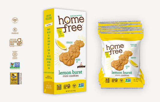 HomeFree Gluten Free Lemon burst Mini Cookies
