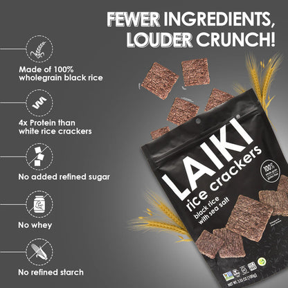 Laiki Black Rice Crackers