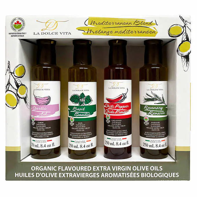La Dolce Vita Organic EVOO Mediterranean Blend 4 pack