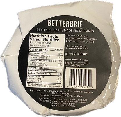 Better Brie Organic Plant Based Aged Brie Cheese 200gm