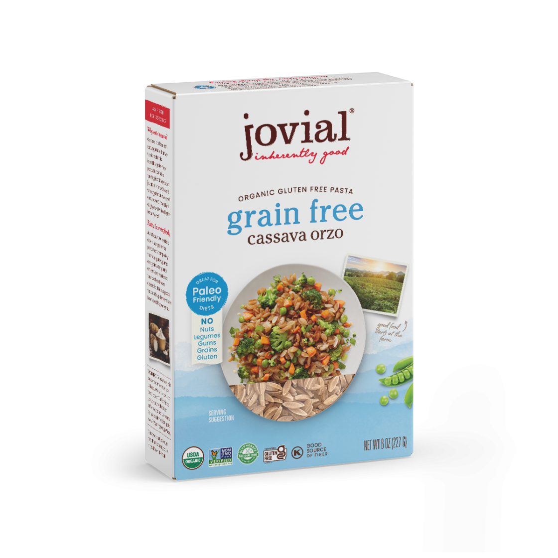 Jovial Organic Grain Free Orzo 227gm