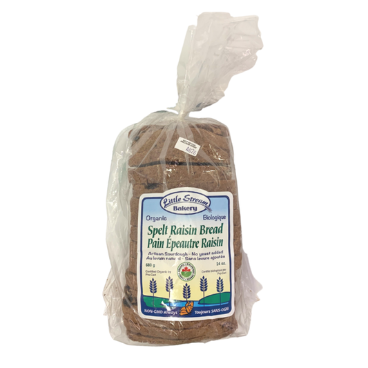 Little Stream Bakery Spelt Raisin Bread
