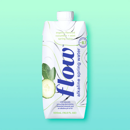 Flow Organic Cucumber and Mint Alkaline Water 500ml