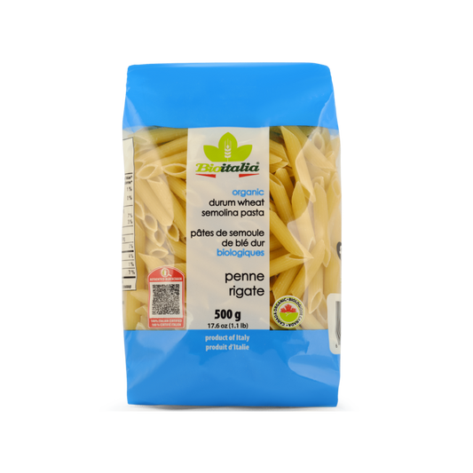 Bioitalia Organic Penne Rigate 500g
