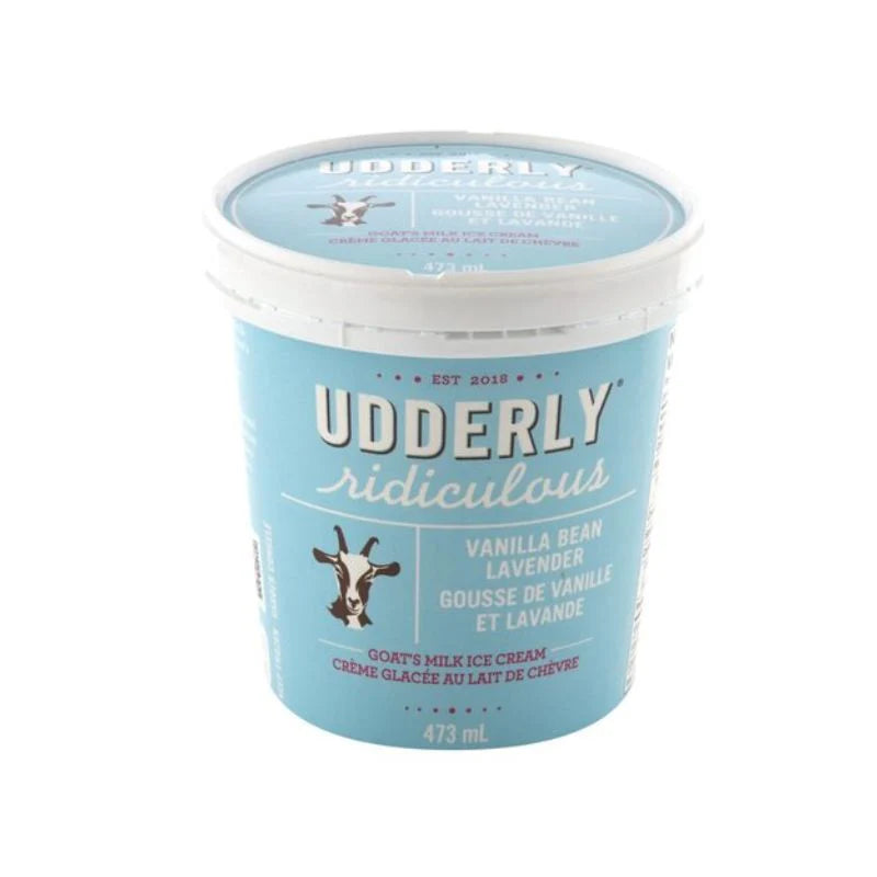 Udderly Ridiculous Vanilla Bean Lavender Ice Cream 473 ml