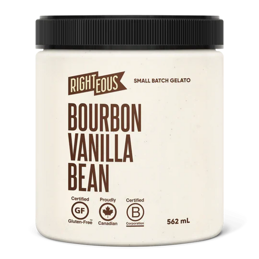 Righteous Bourbon Vanilla Bean Gelato 562ml
