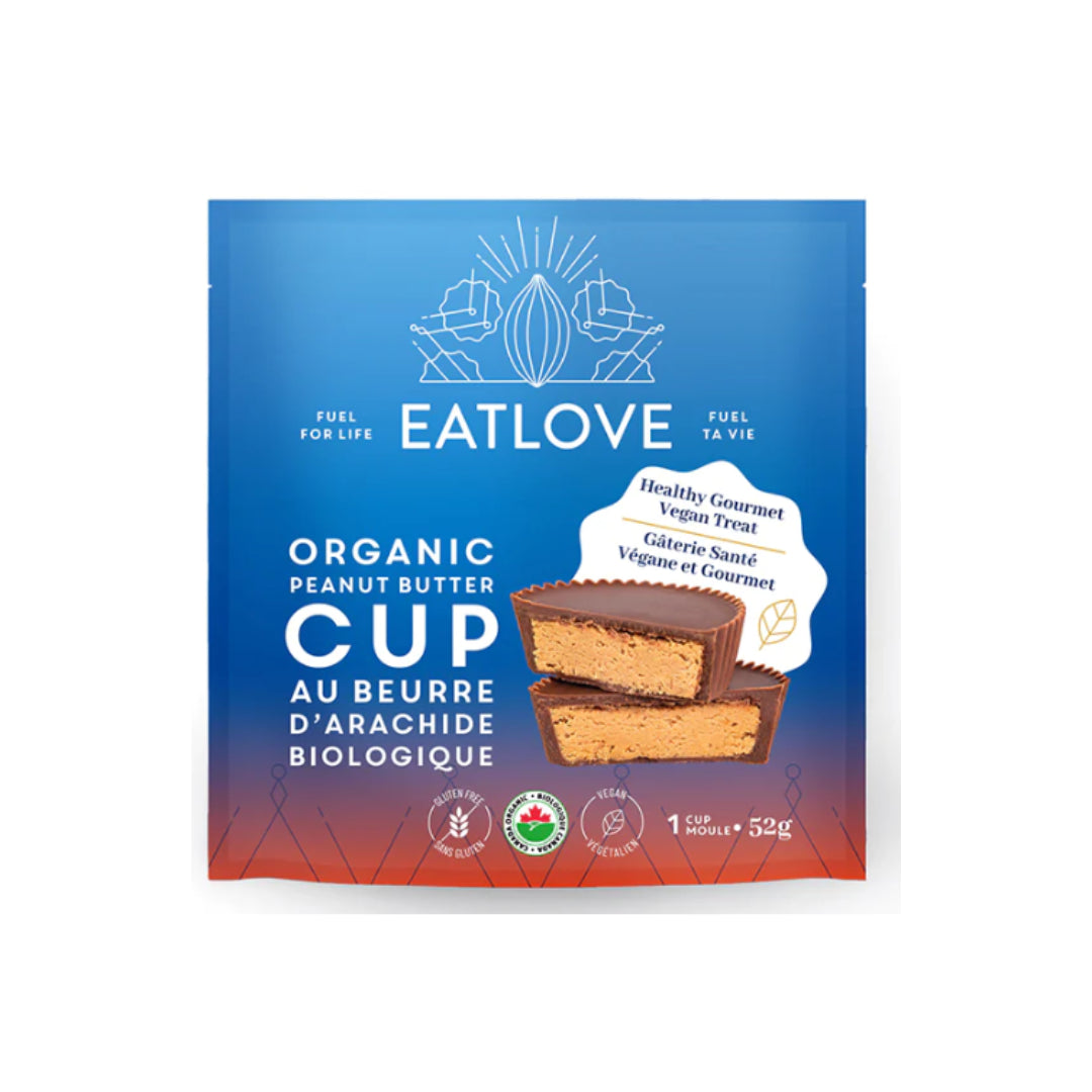 Eat Love Organic GF Vegan Peanut butter Cup 52gm