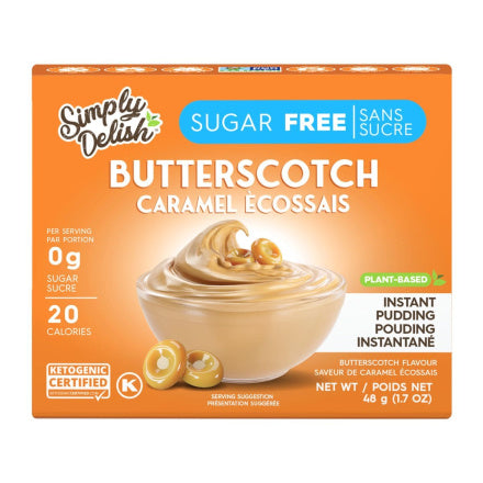 Simply Delish sugar free Keto Pudding Natural Butterscotch