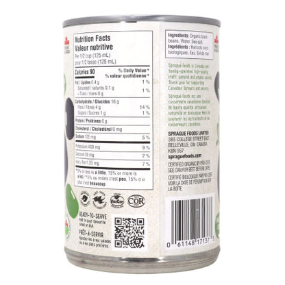 Sprague Organic Black Beans 398mL
