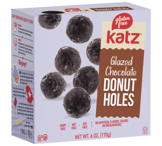 Katz GF Chocolate Glazed Donut Holes 170gm